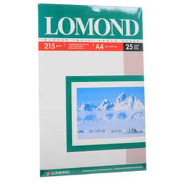 Бумага A4 Lomond Глянцевая  односторонняя 215 гр/м2  25л. (0102080)